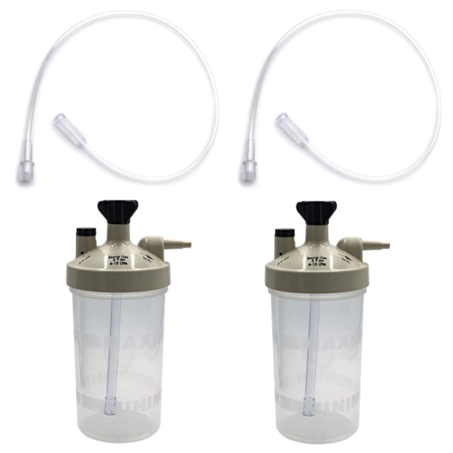 Oxygen Therapy Concentrator Humidifier Bottle Kits with Adapter Tubing