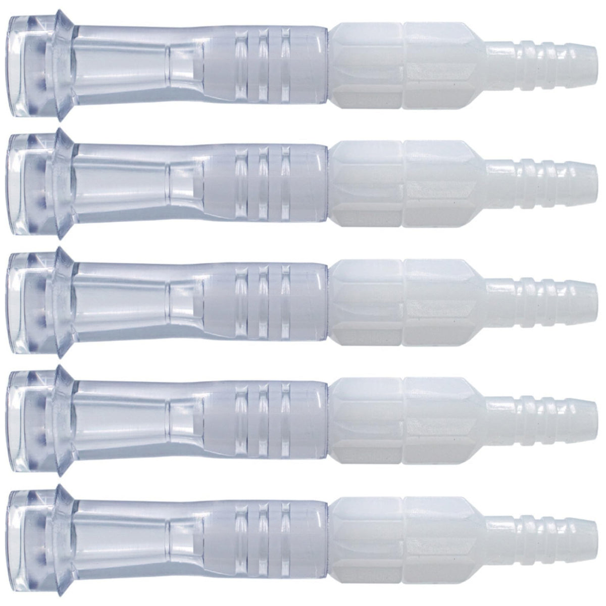 JWYN 5pk Oxygen Tubing Male-Female Salter Style Swivel Connector