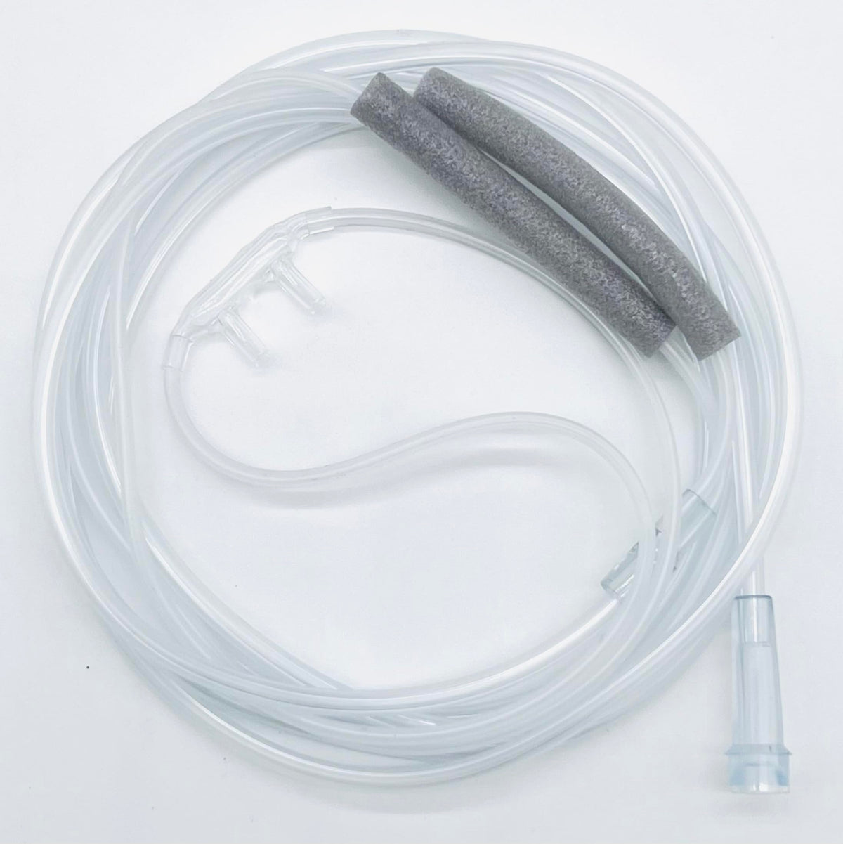 Adult Oxygen Cannula w/Soft Curved Prongs, Ear Cushions, & 7Ft Crush Resistant Tubing
