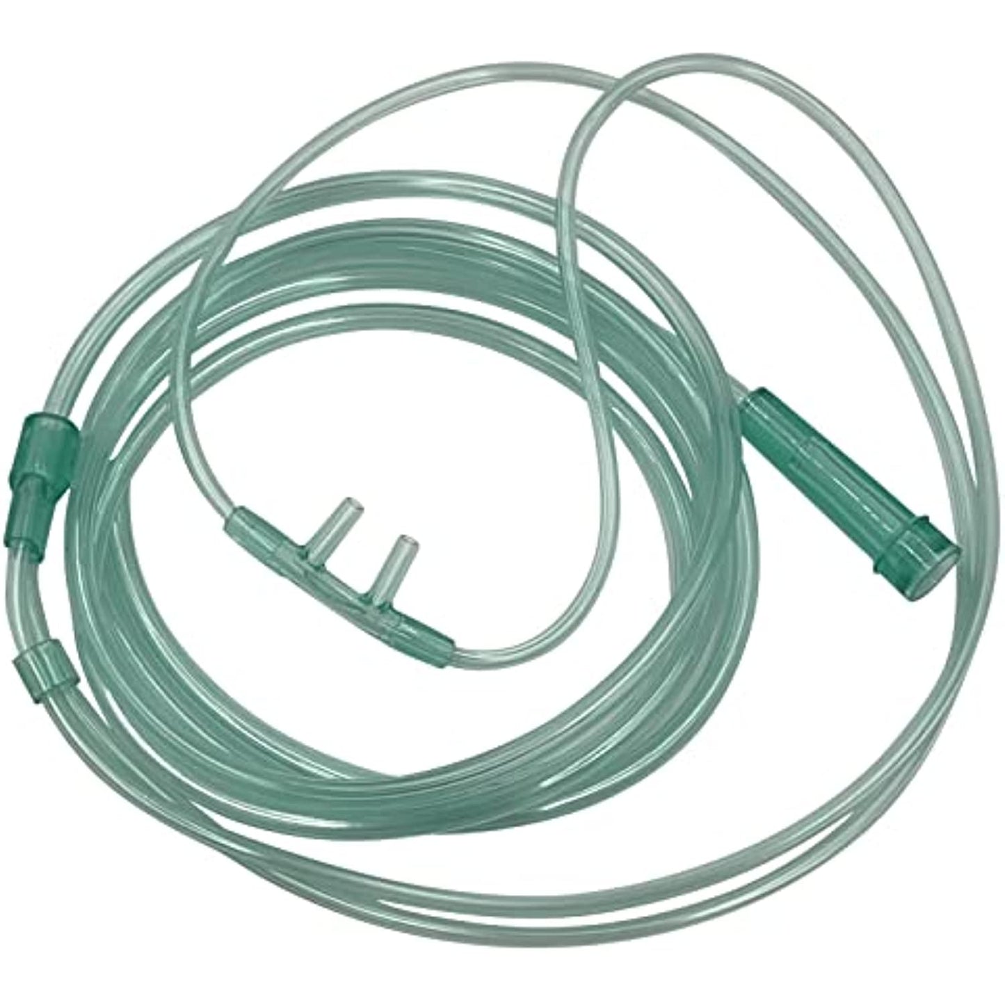 1pk Adult Oxygen Cannula w/Tabbed Nose Piece, Soft Straight Prongs & 6.5Ft Crush Resistant Tubing
