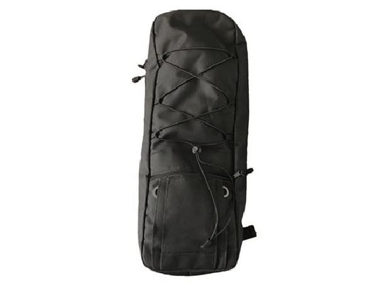ResOne Oxygen Tank Backpack for D Cylinders, Black Portable Oxygen Bag with Padded Shoulder Straps, Sternum Strap, Integrated Tubing Port, Durable Oxford Cloth Oxygen Tank Holder