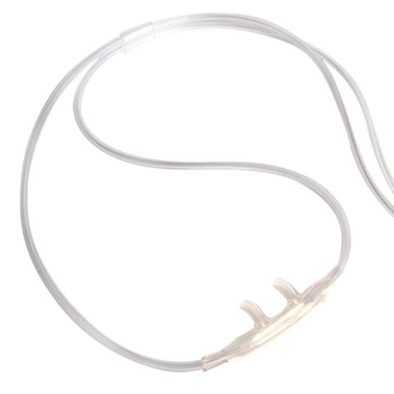 7Ft Salter Style Infant Oxygen Nasal Cannula with Safe 3-Channel Design, Standard Connector #16SOFT-INF