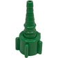 Westmed #0409 Swivel Barb Nipple Nut (Christmas Tree) Green Oxygen Tubing Connector - Pack of 50