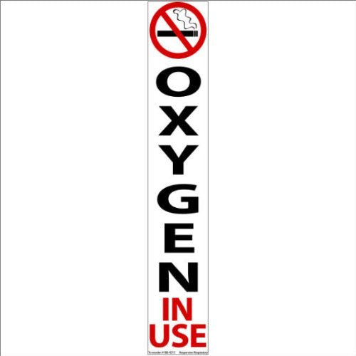 No Smoking Oxygen In Use Magnet - 5 PACK