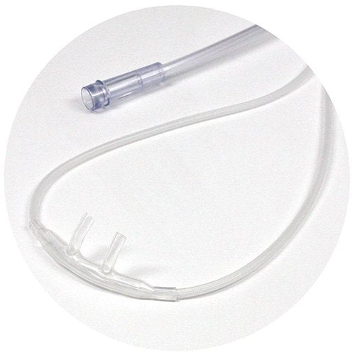 5pk Sunset 4Ft Soft Adult Oxygen Nasal Cannula w/Kink-Free Supply Tubing (RES1104S)