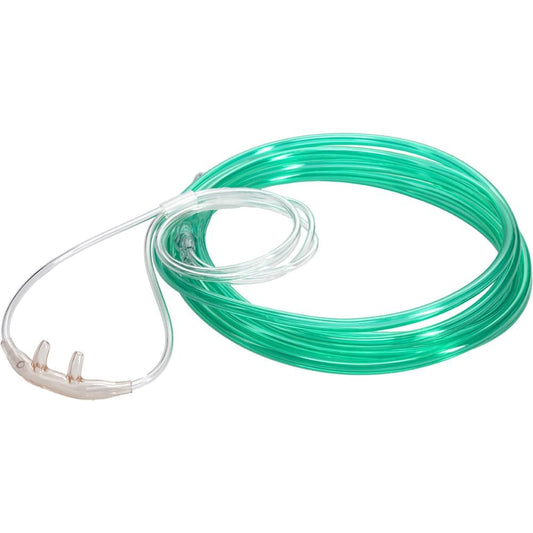 25pk 4Ft Salter Style High Flow Adult Oxygen Nasal Cannula with Safe 3-Channel Design, Standard Connector #1600HF-4-25