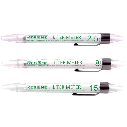 ResOne 3pk Liter Meter Pens: Measure Oxygen Flow 0-15 LPM for Pediatric, Standard, High Flow- Compact Oxygen Flow Meter for Quick, Precise Flow Checks
