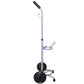 ResOne Lightweight Single D/E Oxygen Cylinder Cart , Adjustable Handle, Durable Powder-Coated Finish, Portable Oxygen Tank Cart with Wheels, Holds 1 D Size or E Size Cylinder