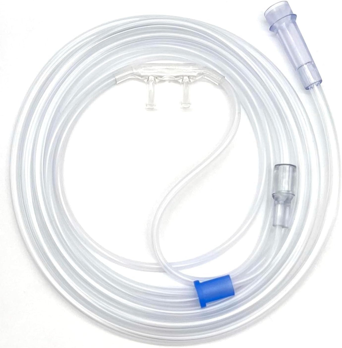 Adult Oxygen Nasal Cannula w/Soft Curved Prongs & Crush Resistant Tubing