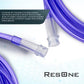 ResOne 5pk 7Ft Purple Oxygen Supply Tubing, Crush Resistant, Standard Connectors