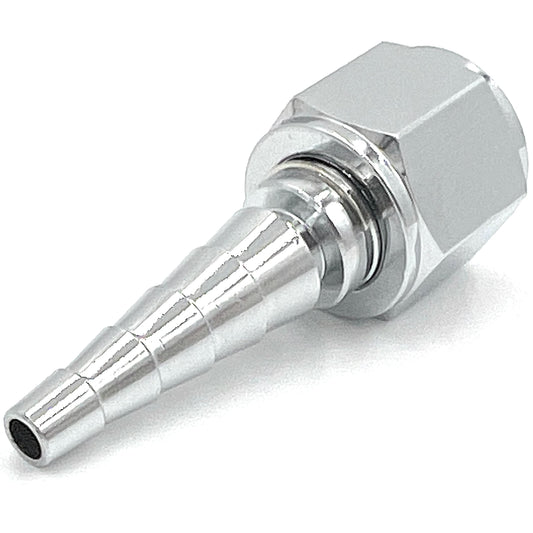 ResOne Metal Swivel Nipple Nut Oxygen Tubing Connector – Christmas Tree Barb O2 Hose Adapter with Threaded Swivel Nut, Durable Metal Construction, Leak‑Resistant Oxygen Tubing Coupler