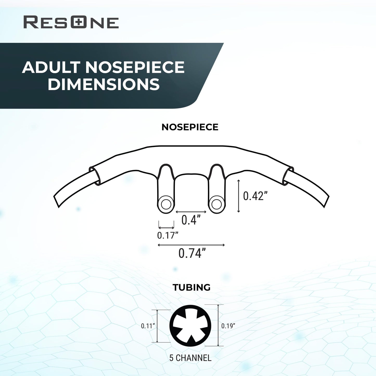 Adult Oxygen Nasal Cannula w/Soft Curved Prongs & Crush Resistant Tubing