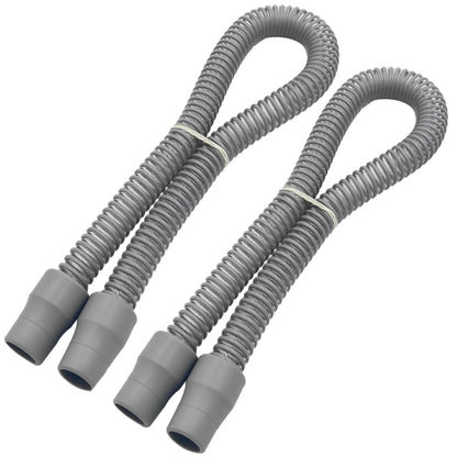 2-pack Cpap Hose 2ft With 22mm Cuffs, Latex-free Cpap Tubing Compatible With Most Machines, Lightweight Cpap Hose, Gray 19mm Cpap Tube, Easy To Attach Cpap Replacement Supplies