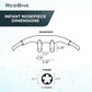 Infant Oxygen Cannula w/Soft Curved Prongs & 7Ft Crush Resistant Tubing