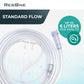 ResOne Soft Pediatric Oxygen Nasal Cannula 5-Pack - Curved Prongs, 7Ft Crush-Resistant Tubing - Nasal Tubes, Oxygen Concentrator Supplies - Soft Curved Nose Piece, Standard Size, Standard Flow 6 LPM