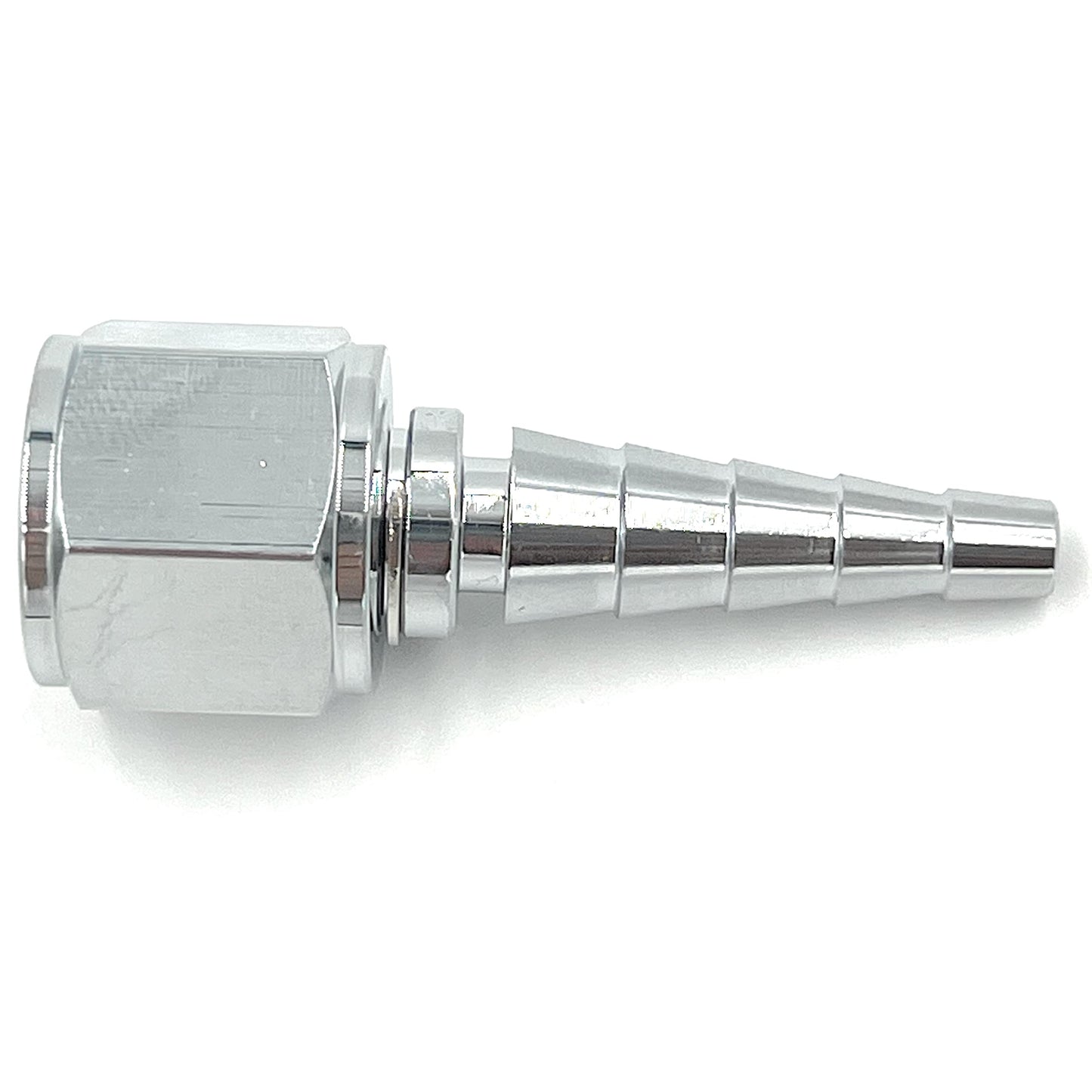ResOne Metal Swivel Nipple Nut Oxygen Tubing Connector – Christmas Tree Barb O2 Hose Adapter with Threaded Swivel Nut, Durable Metal Construction, Leak‑Resistant Oxygen Tubing Coupler