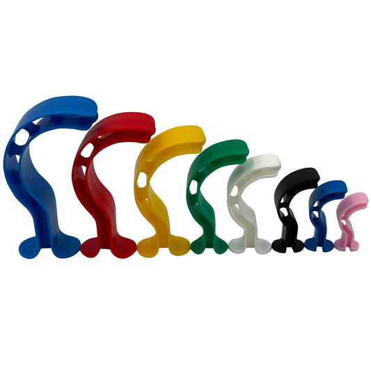 ResOne Berman Style Vented Oropharyngeal Airway Kit, 8-Pack, Color-Coded OPA Set, Sizes 40mm-110mm (#4-#11), Oral Airway Assist Device for EMT, First Aid, Emergency Response
