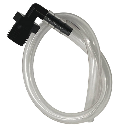 ResOne HBA‑100 Humidifier Bottle Adapter Tubing, 12", 5‑Pack – 9/16‑18 UNF Threaded Connector to Oxygen Source, Flexible Oxygen Humidifier Adapter Tube