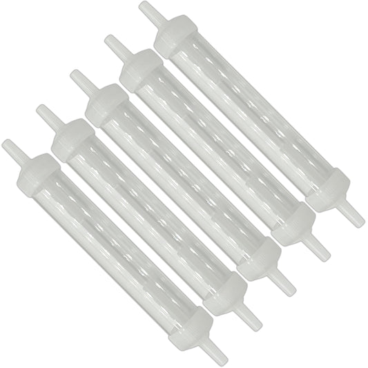 ResOne Inline Oxygen Tubing Water Trap, 5‑Pack – Moisture Collection Chamber with Removable End Caps, Fits Standard Oxygen Tubing