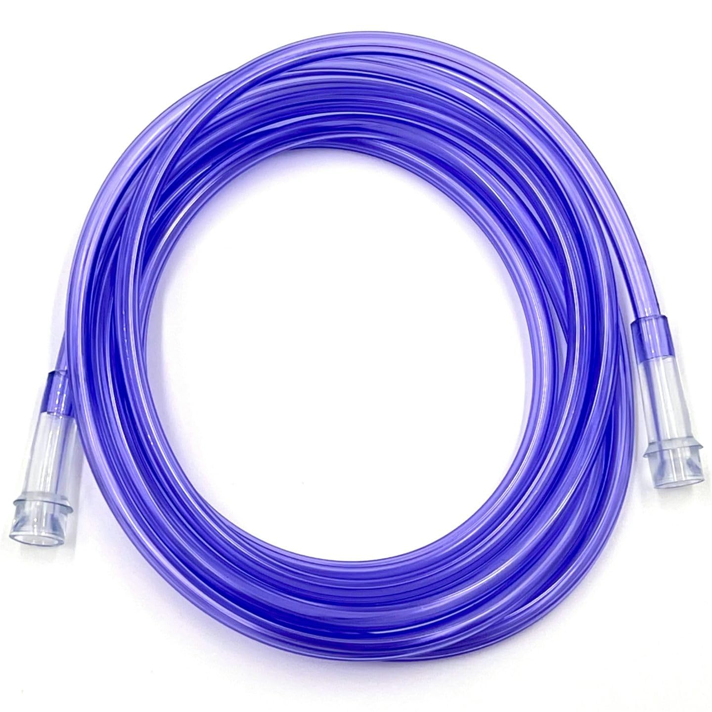 ResOne 7Ft Purple Oxygen Supply Tubing, Crush Resistant, Standard Connectors