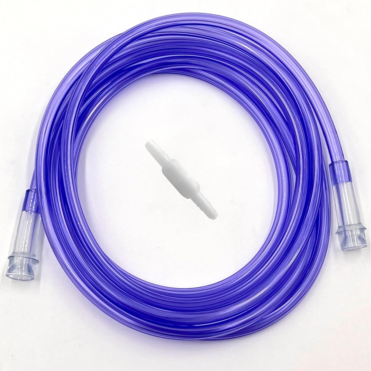 2pk 25Ft Purple Oxygen Supply Tubing with Swivel Connectors