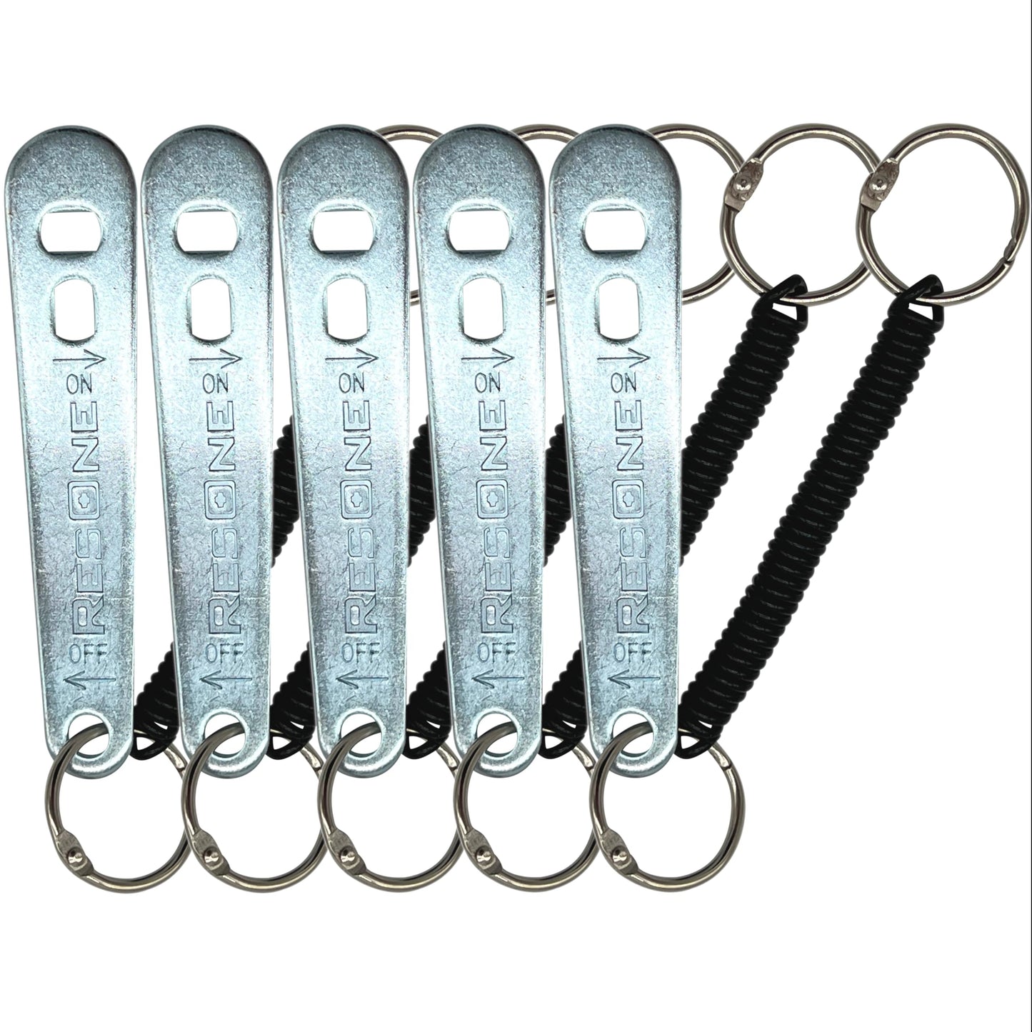 Metal Medical Oxygen Cylinder Wrenches w/Bungee Cords
