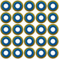 ResOne Premium Blue Viton Oxygen Regulator Yoke Washer Seals 25-Pack