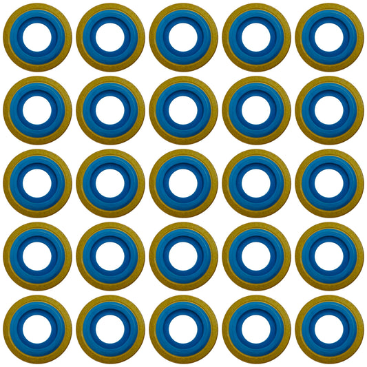 ResOne Premium Blue Viton Oxygen Regulator Yoke Washer Seals 25-Pack