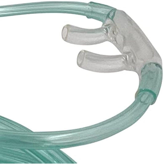 1pk Adult Oxygen Cannula w/Soft Curved Prongs & 6.5Ft Crush Resistant Tubing