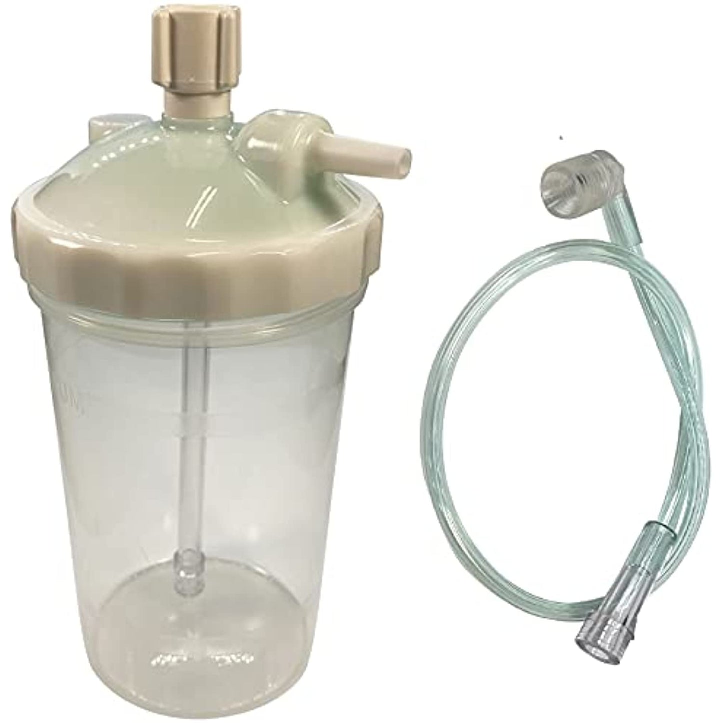 2-Pack Westmed High Flow 6-15 LPM Dry Humidifier Bottle w/15" Adapter Tubing