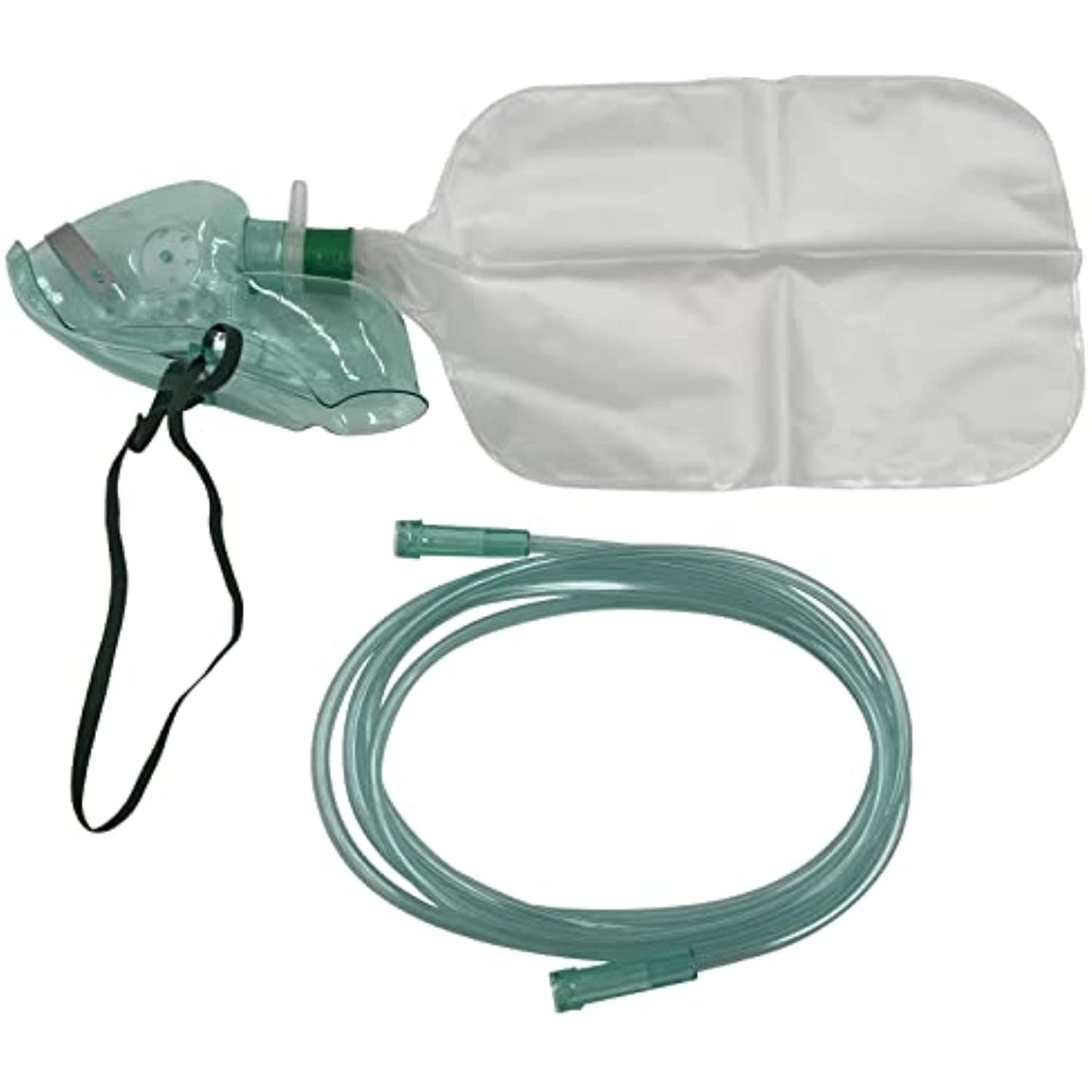 1pk Adult Elongated Non-Rebreather Oxygen Mask w/6.8Ft Crush Resistant Tubing