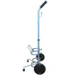 Dual D/E Oxygen Cylinder Cart w/Adjustable Handle & Durable Powder-Coated Finish