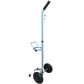 Single D/E Oxygen Cylinder Cart w/Adjustable Handle & Durable Powder-Coated Finish